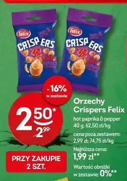 Żabka Orzechy Crispers Felix hot paprika & pepper oferta