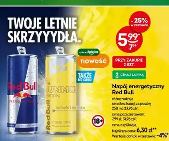 Żabka Napój energetyczny Red Bull Energy Drink oferta