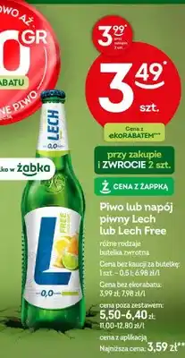 Żabka Piwo Lech butelka zwrotna oferta