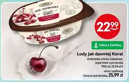 Żabka Lody jak dawniej Koral śmietanka-wiśnia oferta