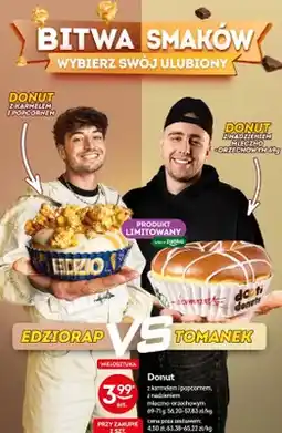 Żabka Donut z karmelem i popcornem oferta