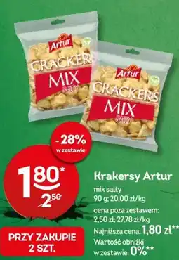 Żabka Krakersy Artur mix salty oferta