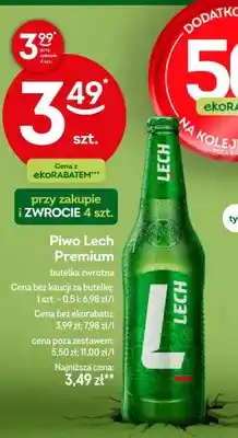 Żabka Piwo Lech Premium butelka zwrotna oferta