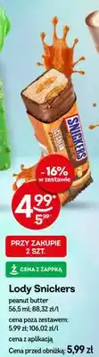 Żabka Lody Snickers peanut butter oferta