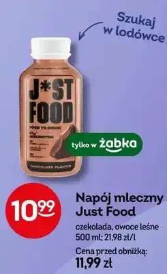Żabka Napój mleczny Just Food czekolada oferta