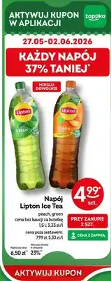 Żabka Napój Lipton Ice Tea green oferta