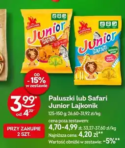 Żabka Paluszki Junior Lajkonik oferta