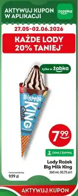 Żabka Lody Rożek Big Milk King oferta