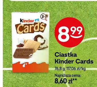 Żabka Ciastka Kinder Cards oferta