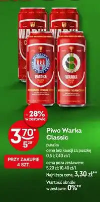 Żabka Piwo Warka Classic oferta