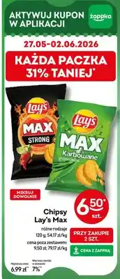 Żabka Chipsy Lay's MAX STRONG Chilli & Lime oferta