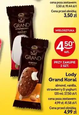 Żabka Lody Grand Koral almond oferta