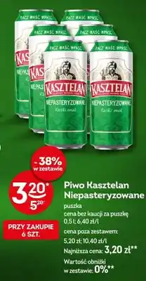 Żabka Piwo Kasztelan Niepasteryzowane oferta