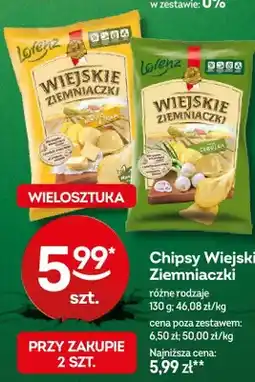 Żabka Chipsy Wiejskie Ziemniaczki Lorenz Masło z solą oferta