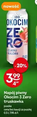 Żabka Napój piwny Okocim 3 Zero truskawka oferta