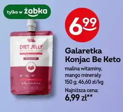 Żabka Galaretka Konjac Be Keto malina witaminy oferta