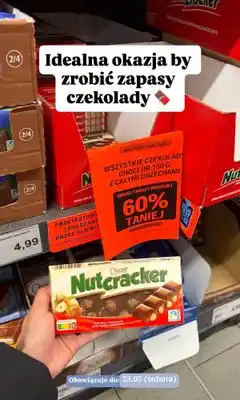 ALDI Czekolada mleczna Choceur Nutcracker z całymi orzechami oferta