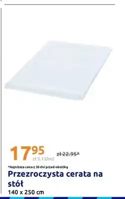 Action Przezroczysta cerata na stół 140x250cm oferta