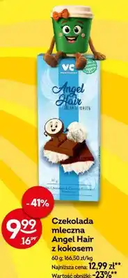 Żabka Czekolada mleczna Angel Hair z kokosem oferta