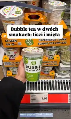 ALDI Bubble tea SOTI Natural oferta