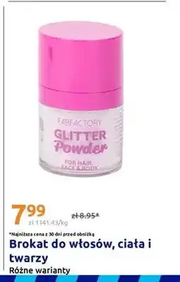 Action Brokat do włosów, ciała i twarzy Fabfactory oferta