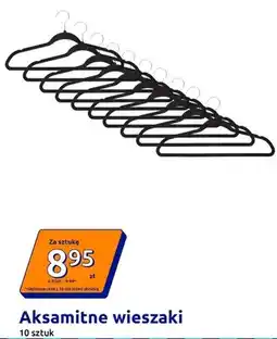 Action Aksamitne wieszaki 10-pak oferta