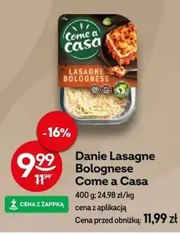 Żabka Danie Lasagne Bolognese Come a Casa oferta