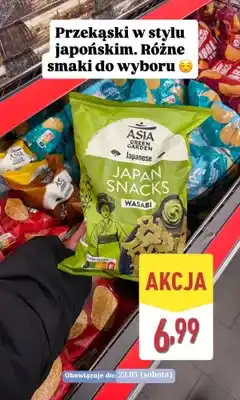 ALDI Przekąski Japan Snacks Wasabi Asia Green Garden oferta