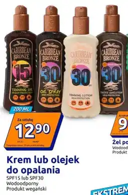 Action Krem do opalania Caribbean Bronze Tinted Sunlotion SPF 30 wodoodporny oferta