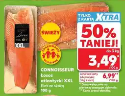Kaufland CONNOISSEUR Łosoś atlantycki XXL filet ze skórą 100 g oferta