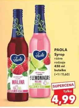 Kaufland PAOLA Syrop różne rodzaje 430 ml butelka oferta