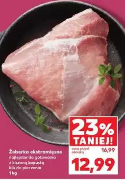 Kaufland Żeberka ekstramięsne oferta