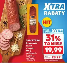 Kaufland TARCZYŃSKI Krakowska sucha z szynki 550 g opakowanie oferta