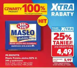 Kaufland MLEKOVITA Masło Polskie ekstra 82% tł oferta