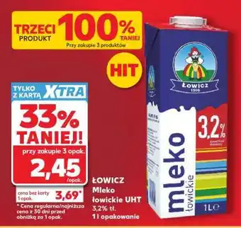 Kaufland ŁOWICZ Mleko łowickie UHT 3,2% tł oferta