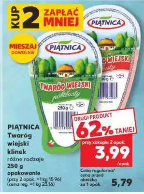 Kaufland PIĄTNICA Twaróg wiejski klinek oferta