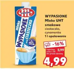 Kaufland WYPASIONE Mleko UHT smakowe ciasteczko, cynamonka 1 l opakowanie oferta