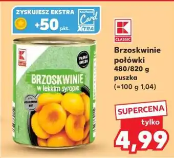 Kaufland Brzoskwinie połówki oferta