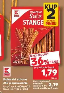 Kaufland Paluszki solone 250 g opakowanie oferta