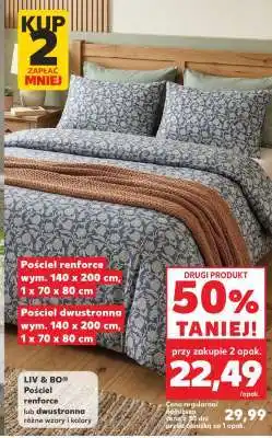 Kaufland Pościel renforce wym. 140 x 200 cm, 1 x 70 x 80 cm oferta