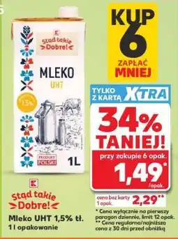 Kaufland Mleko UHT 1,5 % tł oferta