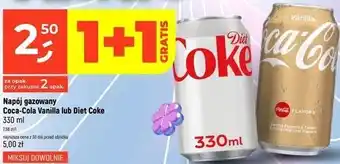 Napój gazowany Coca-Cola Vanilla lub Diet Coke