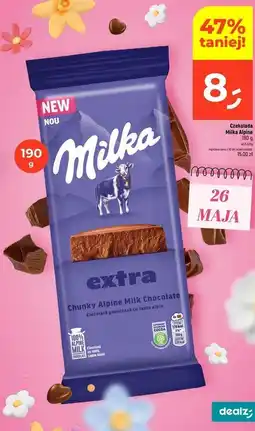 Dealz Czekolada Milka Alpine oferta