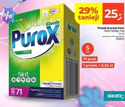 Dealz Proszek do prania Purox różne rodzaje oferta