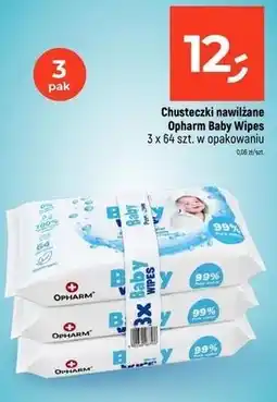 Dealz Chusteczki nawilżane Opharm Baby Wipes 3 x 64 szt. w opakowaniu oferta