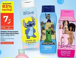 Dealz Szampon i żel pod prysznic Barbie, Minecraft lub Stitch różne rodzaje oferta