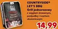 Kaufland COUNTRYSIDE LET'S BBQ Grill jednorazowy z węglem drzewnym, podpałką i rusztem aluminiowym oferta