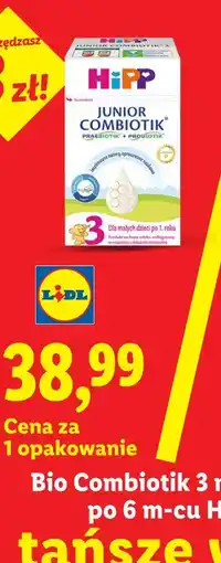Lidl Bio Combiotik 3 mleko następne po 6 m-cu Hipp oferta