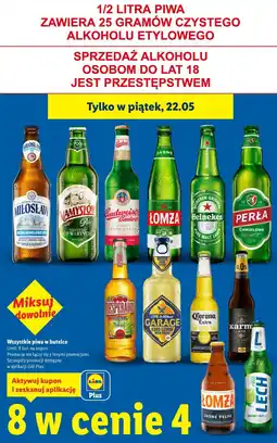 Lidl Wszystkie piwa w butelce oferta