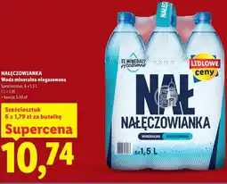 Lidl Woda mineralna niegazowana Nałęczowianka oferta
